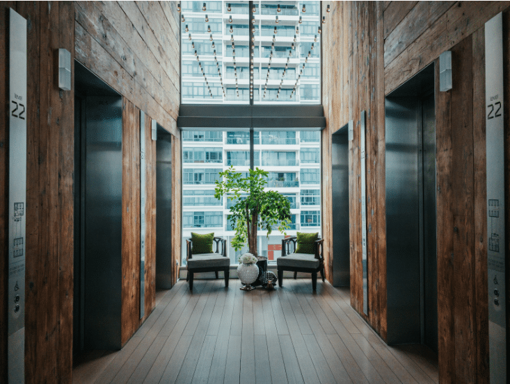 8 Creative & Modern Lift Lobby Design Ideas