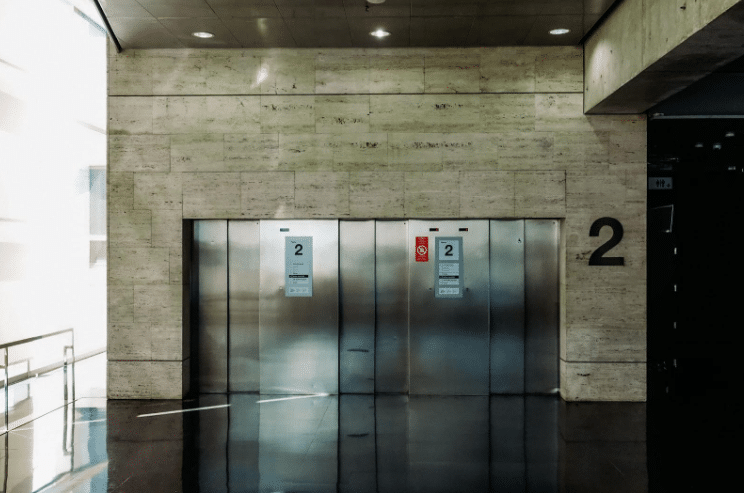 two lift doors