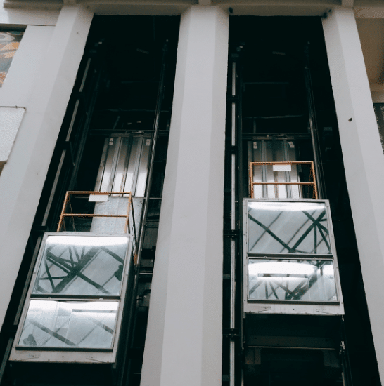 two independent lifts in a building