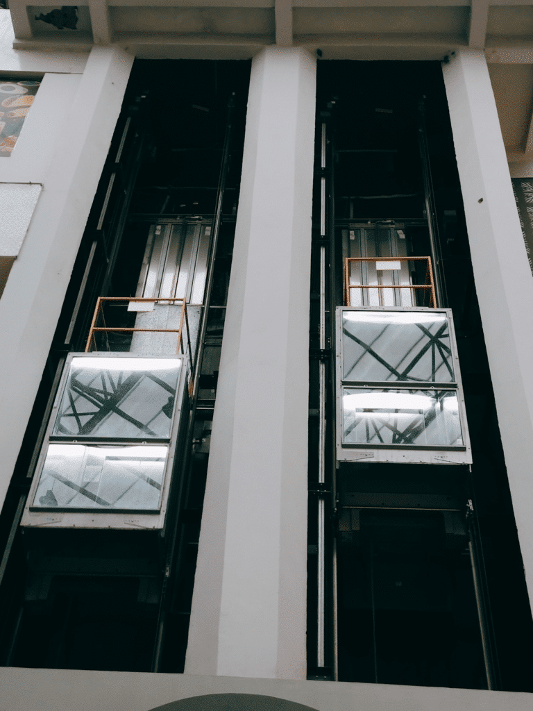 two independent lifts in a building