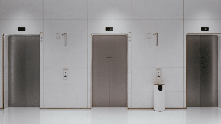 three lift doors