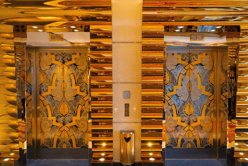 decorative elevator doors