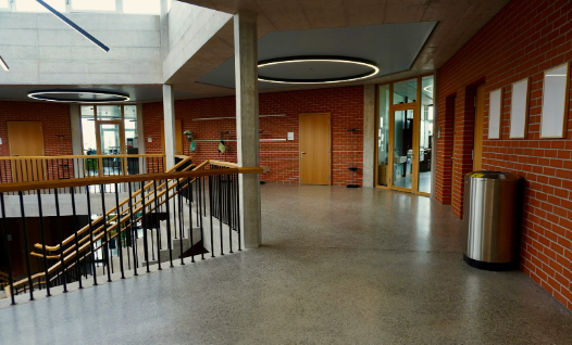 stairs and lift in a building