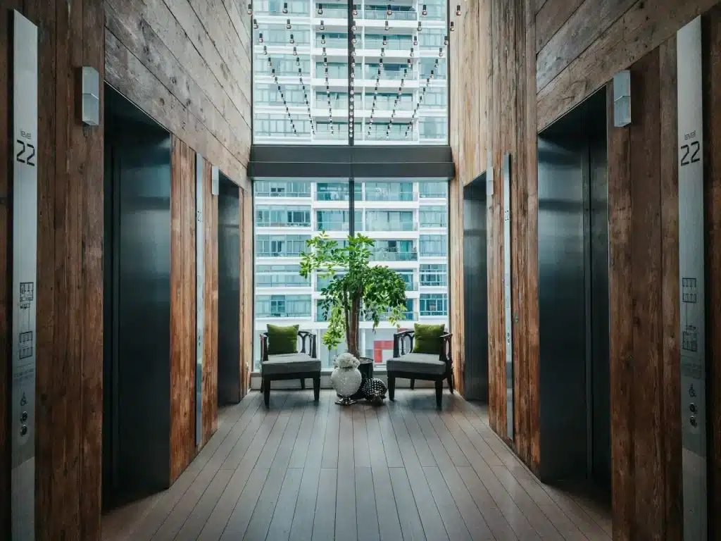 modern lift lobby design